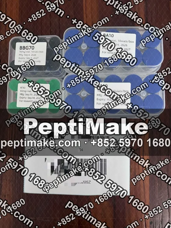 Kits with the courier label ready for collection, details masked